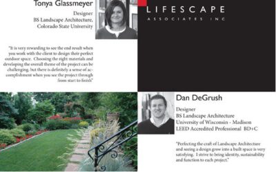 Two Lifescape Staff studying to be licensed Landscape Architects