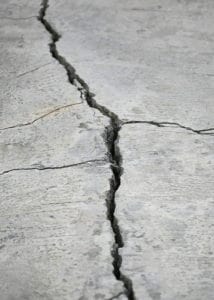 cracked concrete