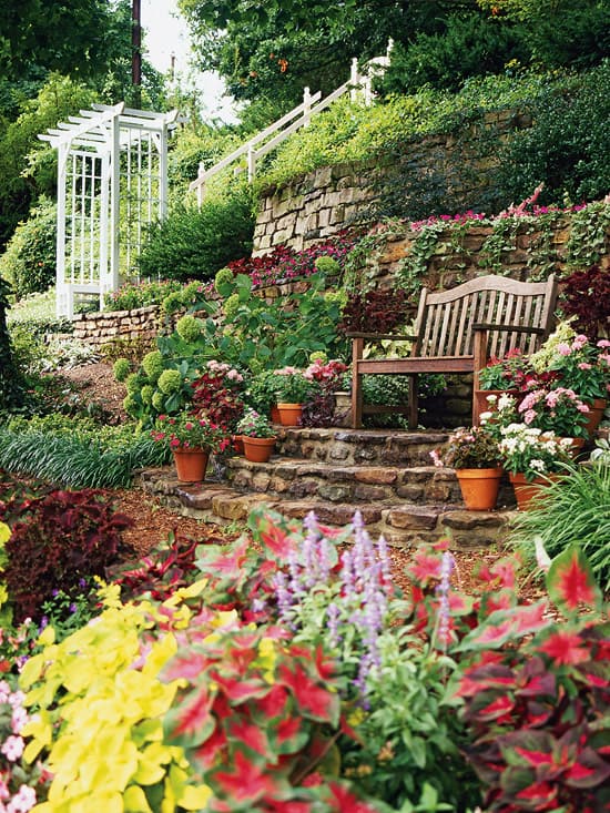 terrace with small patio Colorado landscapers