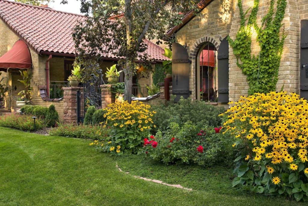 outdoor fireplace fall