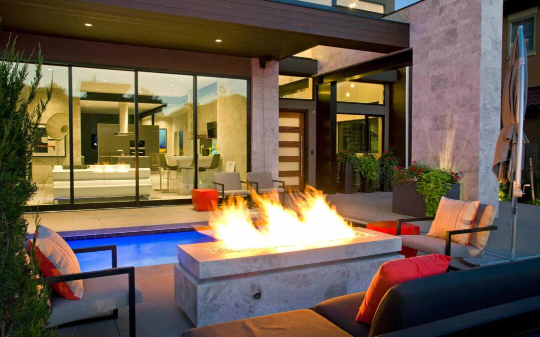 Keep the home fires burning with a custom fire feature this fall.