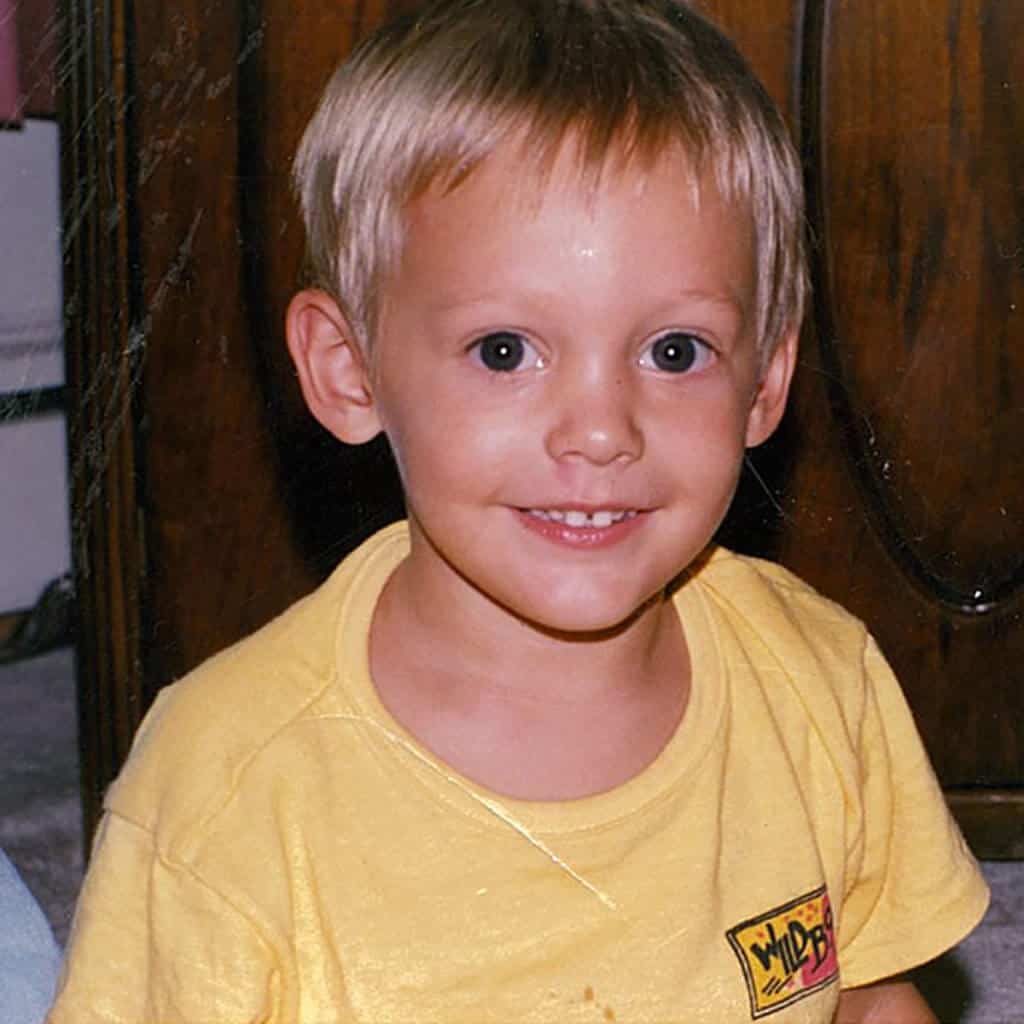 close-up of a smiling young boy