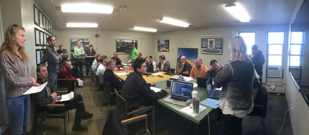 lifescape colorado team meeting in conference room