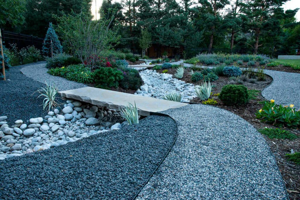 contemporary garden path