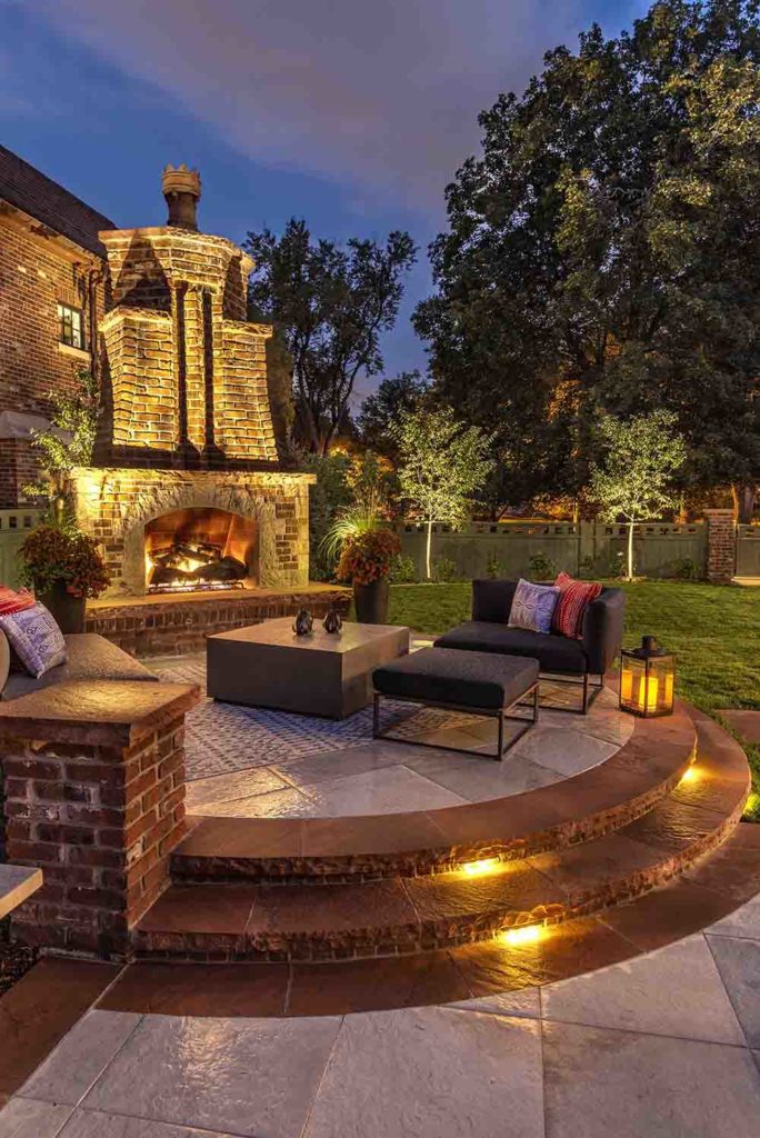brick base and granite