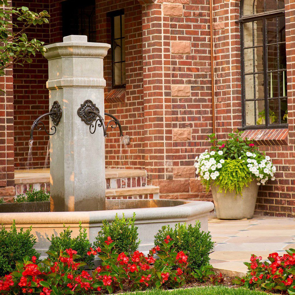 lifescape garden front fountaion
