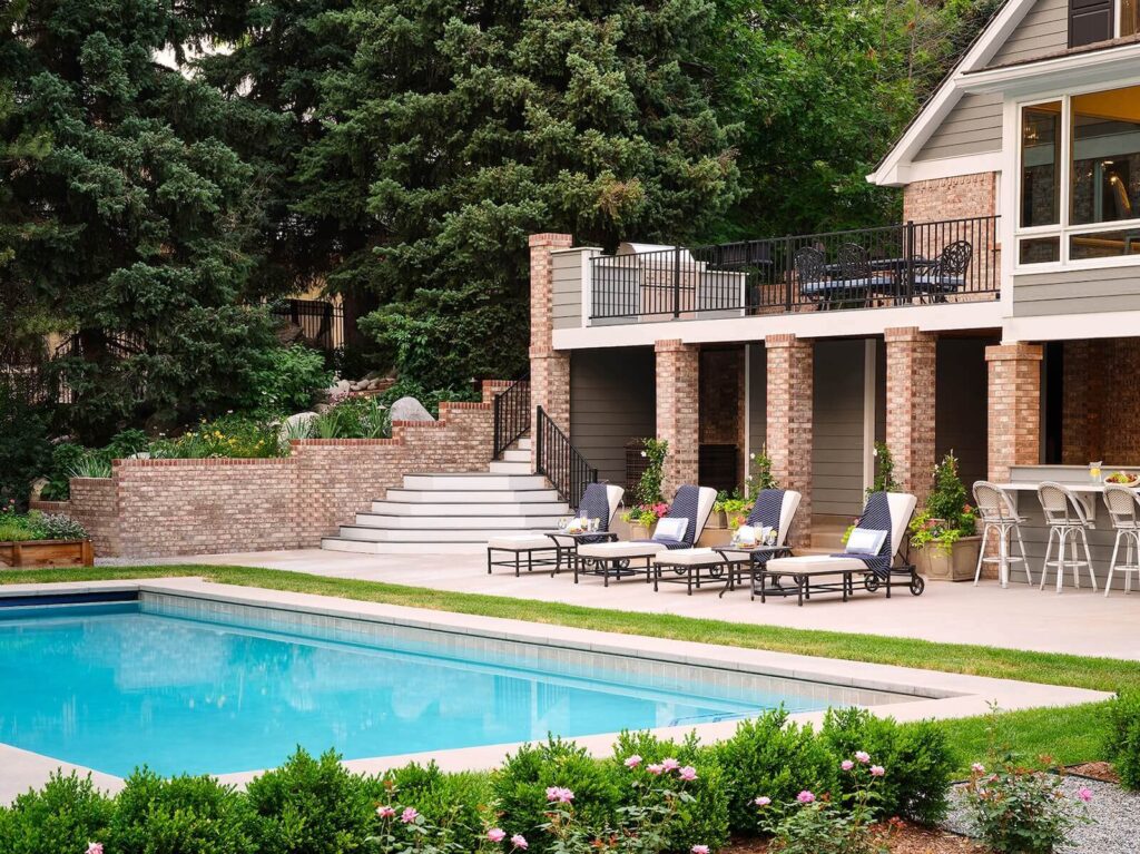 luxury evergreen landscaping