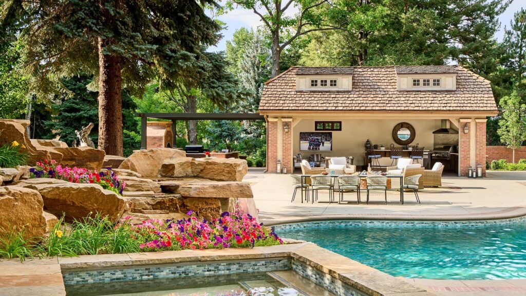 architectural pool lighting system for nighttime luxury