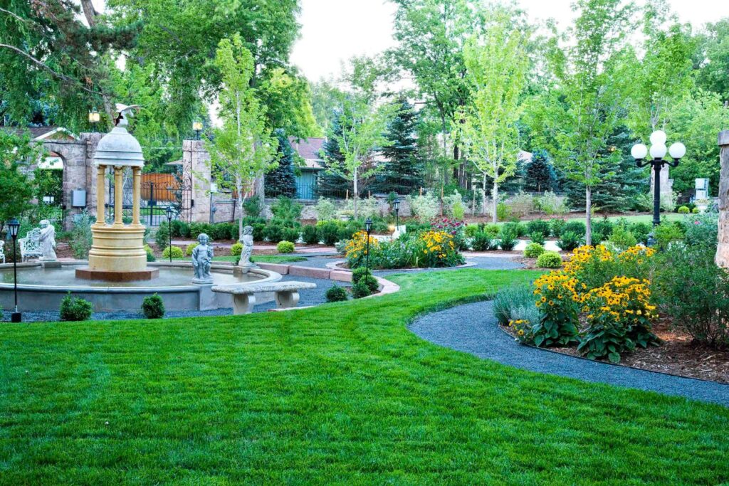 custom built retaining walls luxury landscape