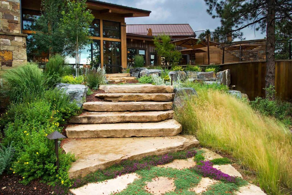 custom concrete bench seating retaining wall integration