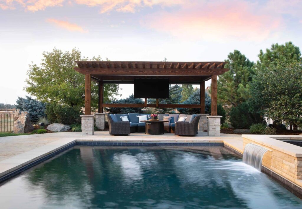 full view pool perfection backyard oasis landscape design